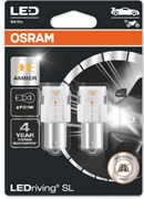 Osram LED Pære Gul P21W (2 stk)